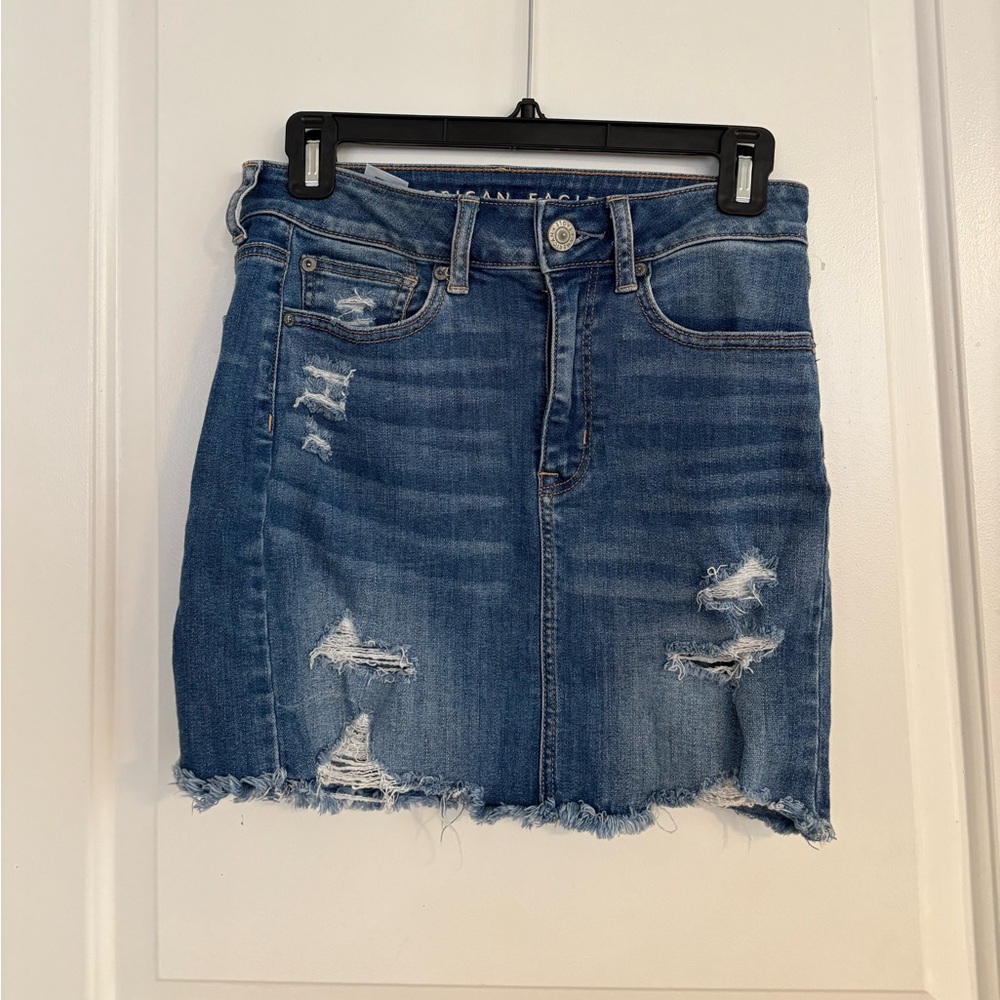 American Eagle Denim Stretchy Skirt, US 4